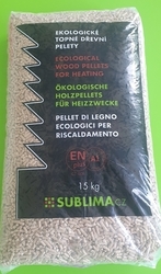 Dřevěné pelety  6mm paleta 1050kg SUBLIMA